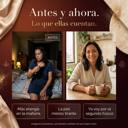 ELLAS™ Menopausia. favorece la disminucion de calores, el apoyo hormonal y el deseo.